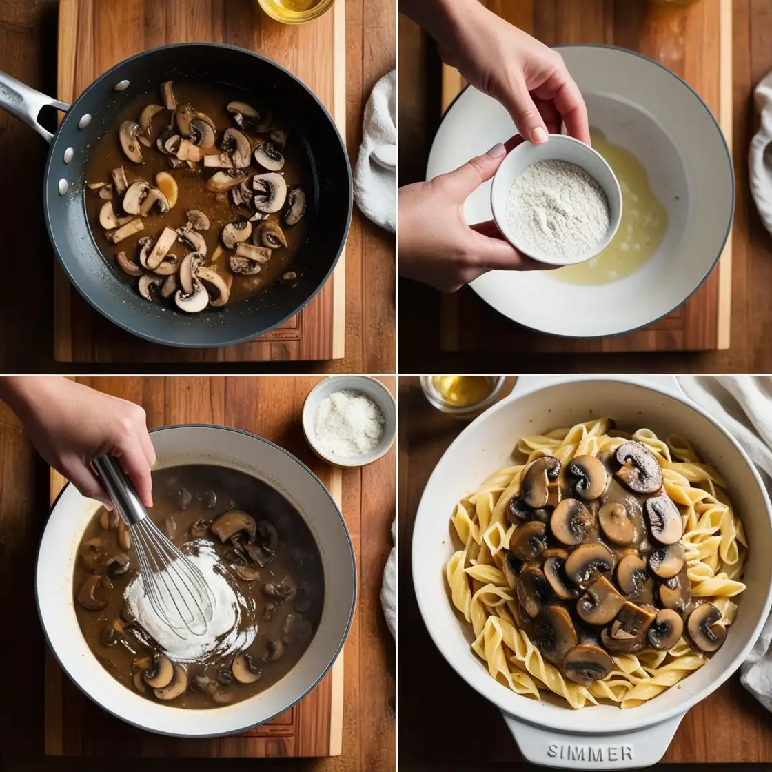 How to thicken mushroom sauce