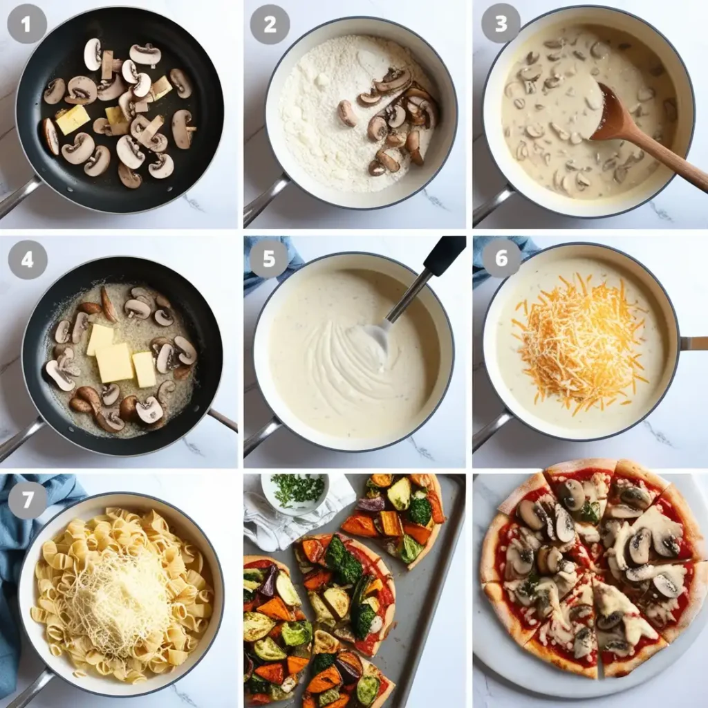 Mushroom Cheese Sauce Without Cream